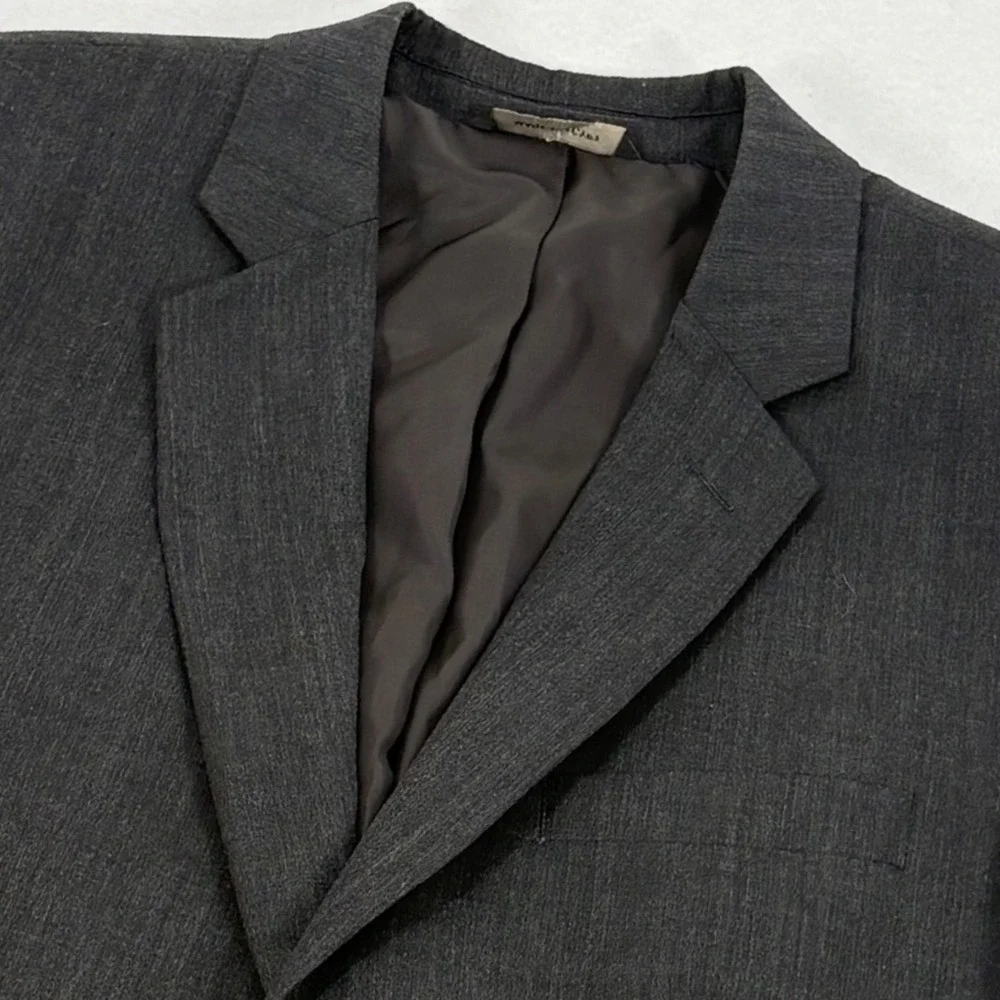 Banana Republic Blazer 40R Charcoal‎ Gray Tailored Slim Fit Wool Wedding Office